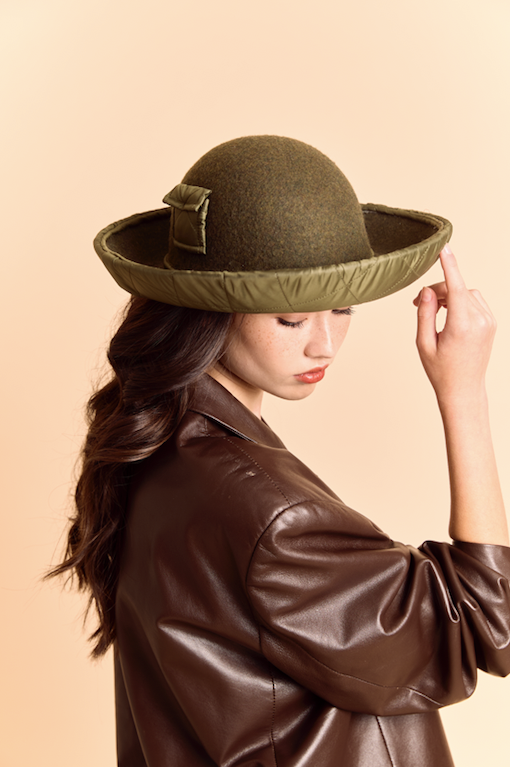 Puffer pocket hat