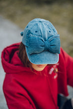 Load image into Gallery viewer, Denim Bow Cap
