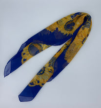 Load image into Gallery viewer, Vintage Scarf: Transparant Sunflowers
