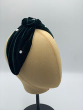 Load image into Gallery viewer, Pearl Rose Velvet Headband
