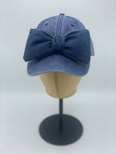 Load image into Gallery viewer, Denim Bow Cap

