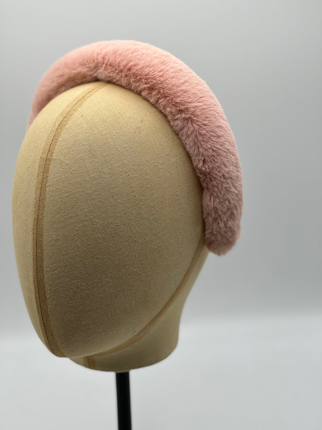 Furry pink Headband